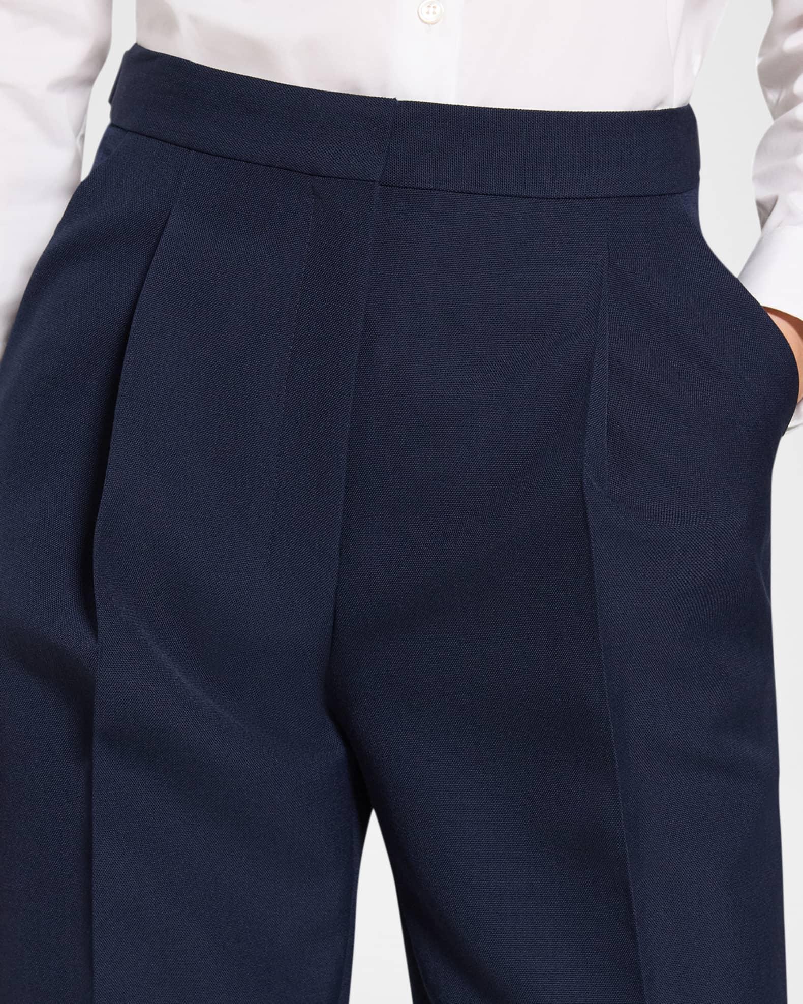 Pleated Tapered Ankle Pants Product Image