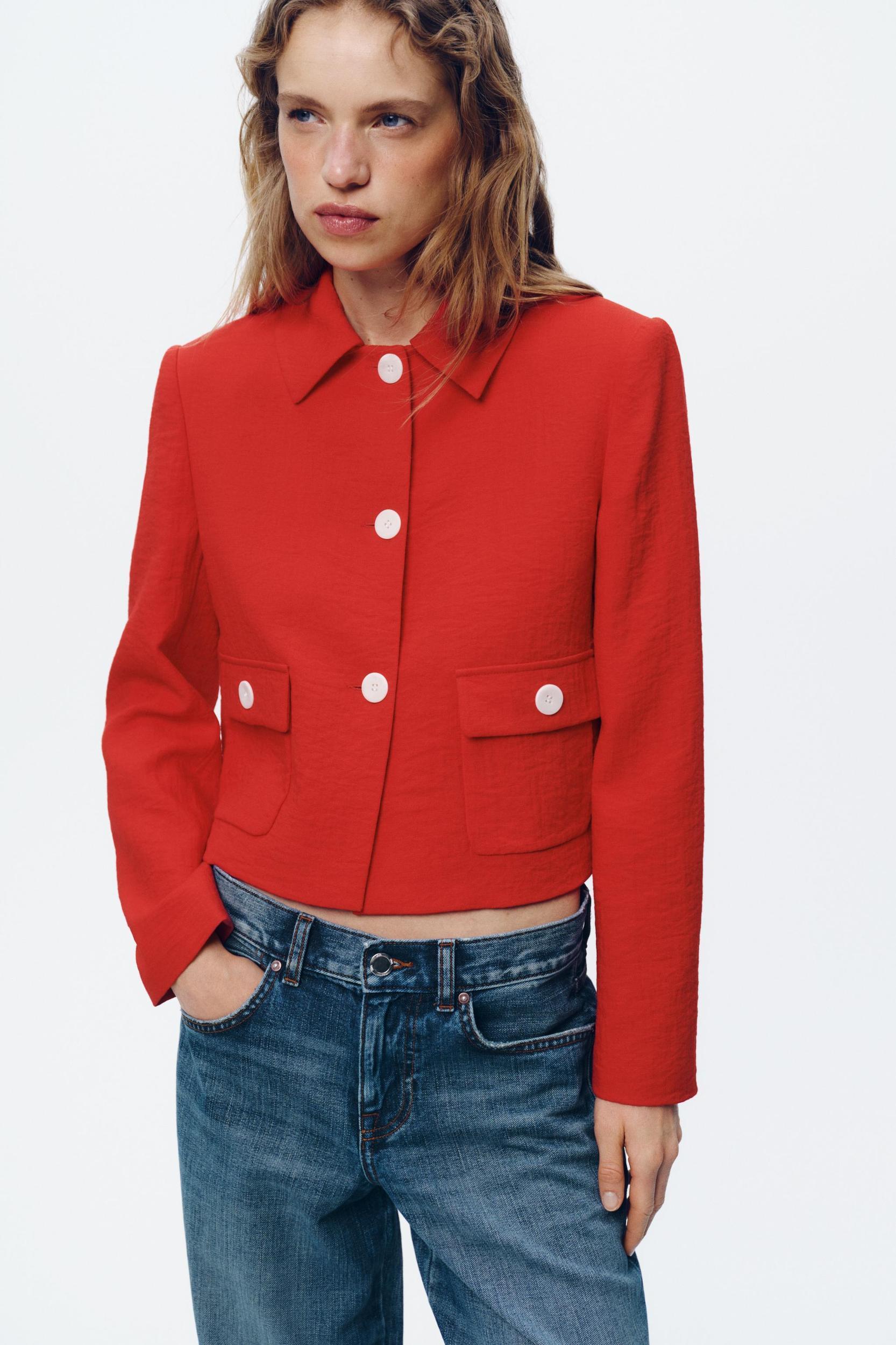 BLAZER WITH SHOULDER PADS Product Image