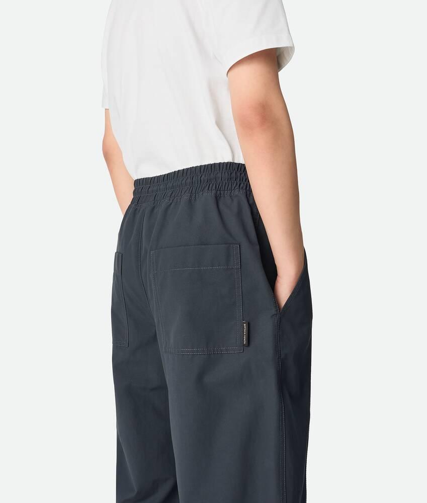 Men's Resinated Cotton Trousers in Vulcano Product Image
