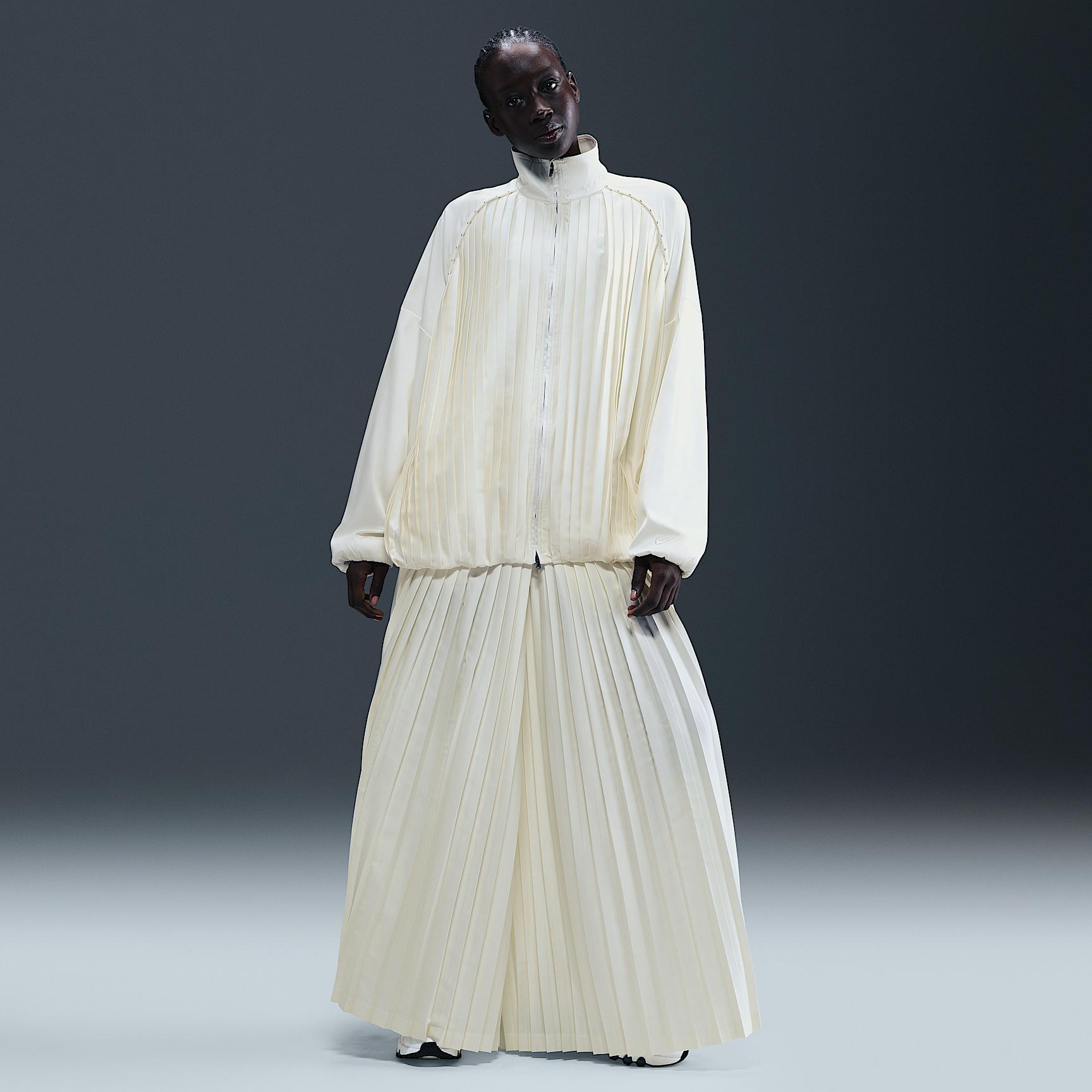 Womens Nike Sportswear Collection Pleated Track Jacket | HJ0516-133 Product Image