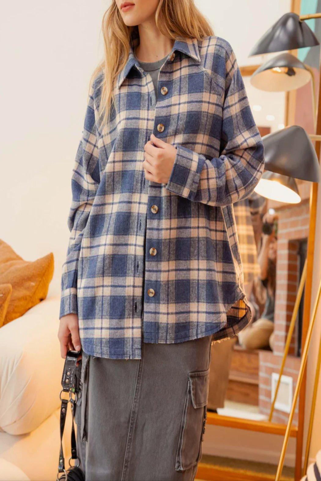 Oversized Flannel Shacket Product Image