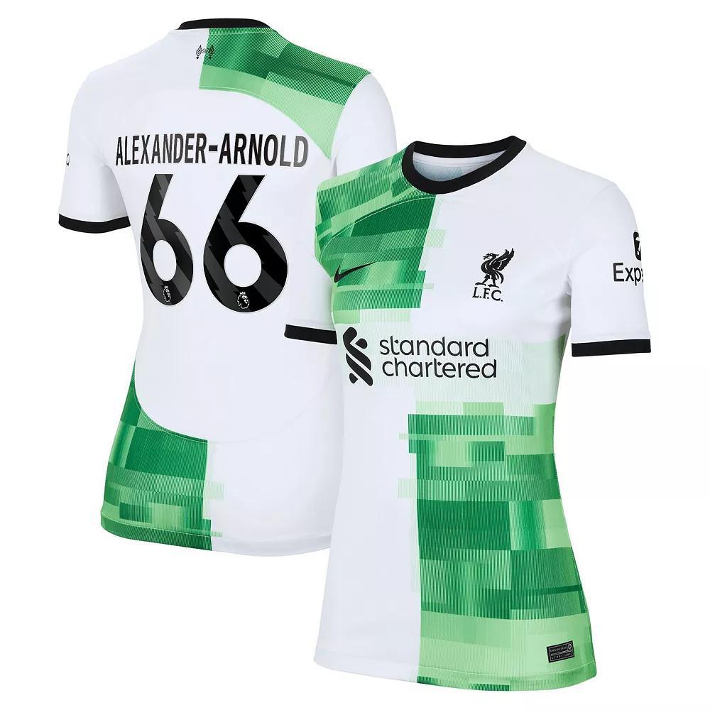 Women's Nike Trent Alexander-Arnold White Liverpool 2023/24 Away Replica Player Jersey, Size: Medium, Lvp White Product Image