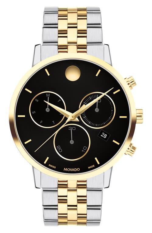 Movado Mens Museum Classic Quartz Chronograph Stainless Steel Bracelet Watch Product Image