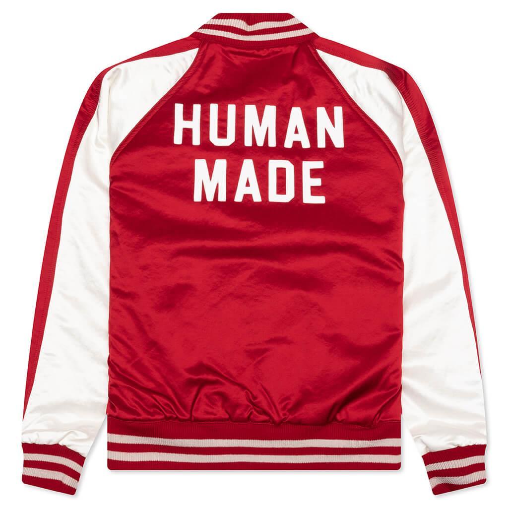 Satin Stadium Jacket - Red Male Product Image