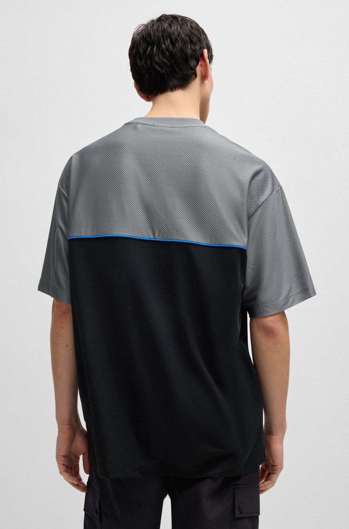 HUGO x RB structured-jersey T-shirt with piping details Product Image