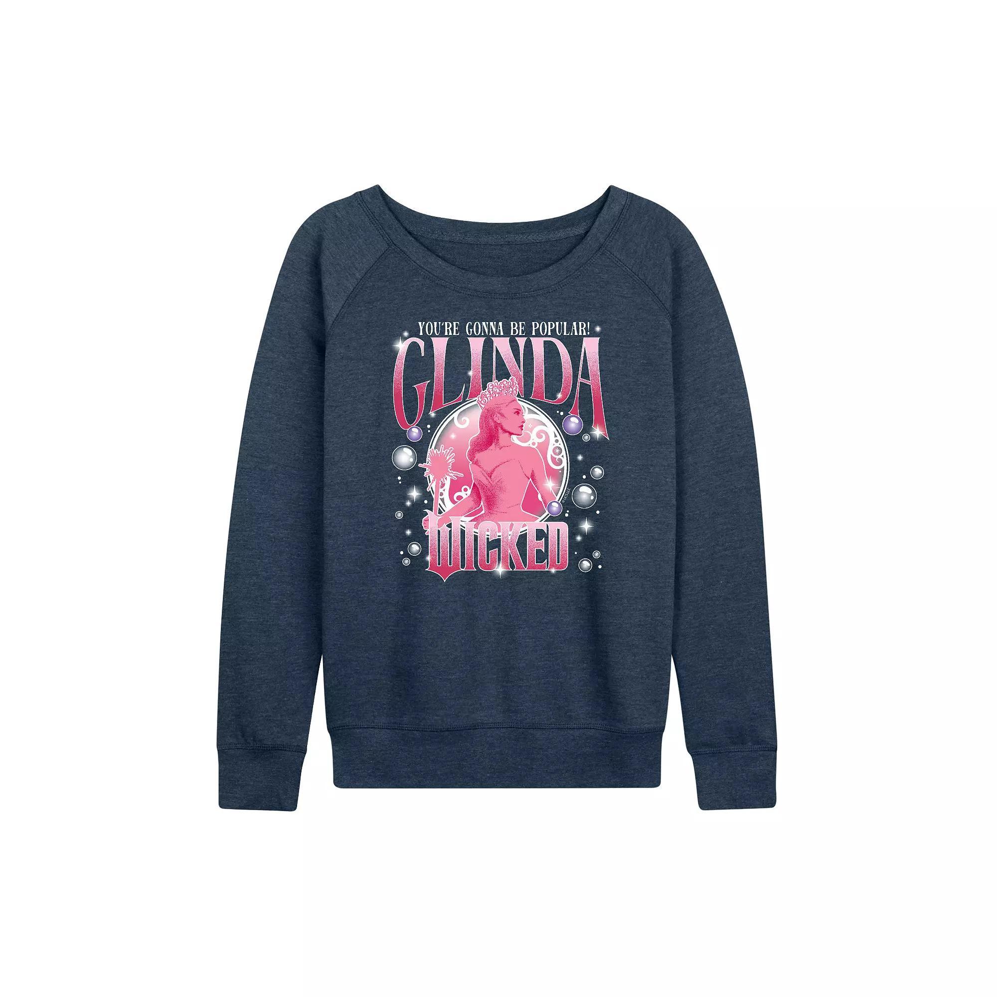 Women's Wicked Glinda Popular French Terry Long Sleeve Tee,  Product Image