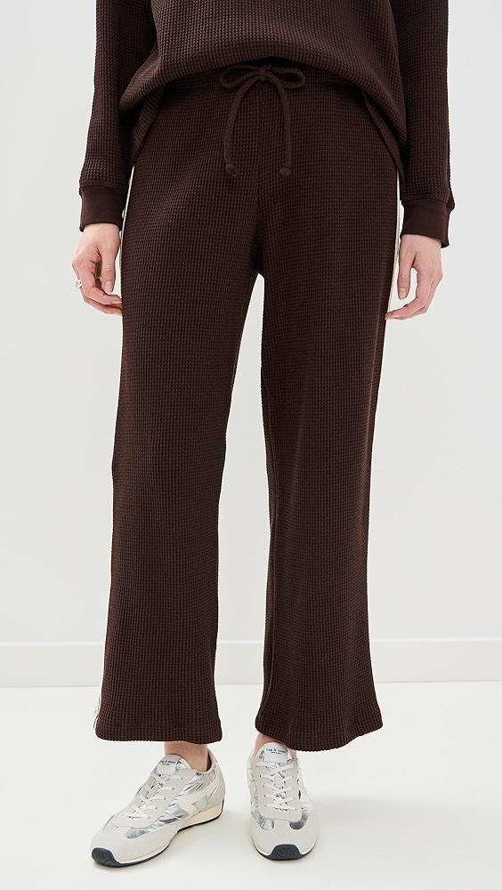 DONNI. The Thermal Crop Stripe Pants | Shopbop Product Image