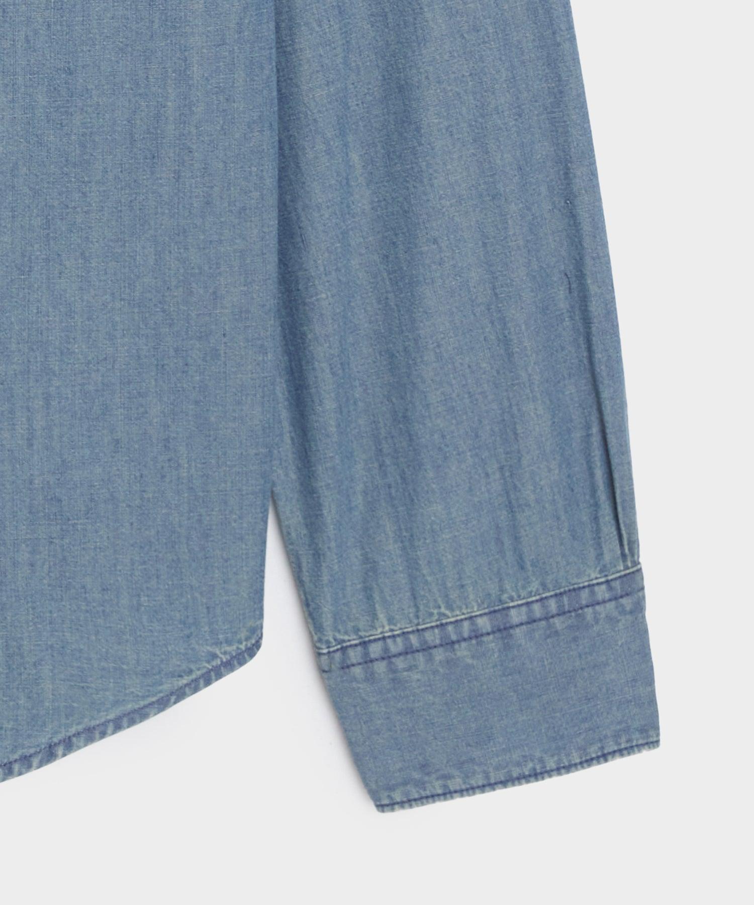 Slim Japanese Chambray Work Shirt Product Image