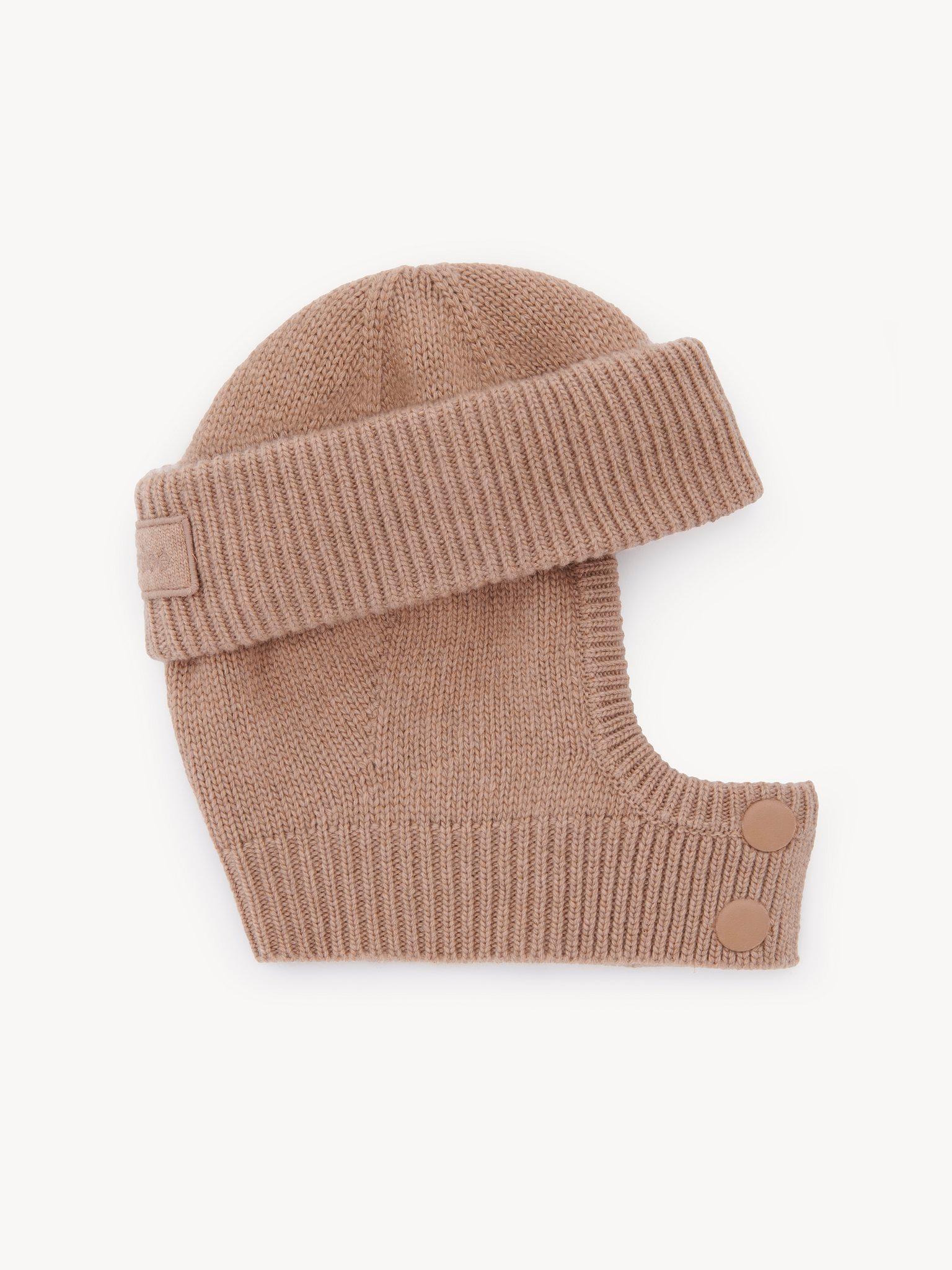 The Chloé Signature Knit balaclava in wool & cashmere Product Image