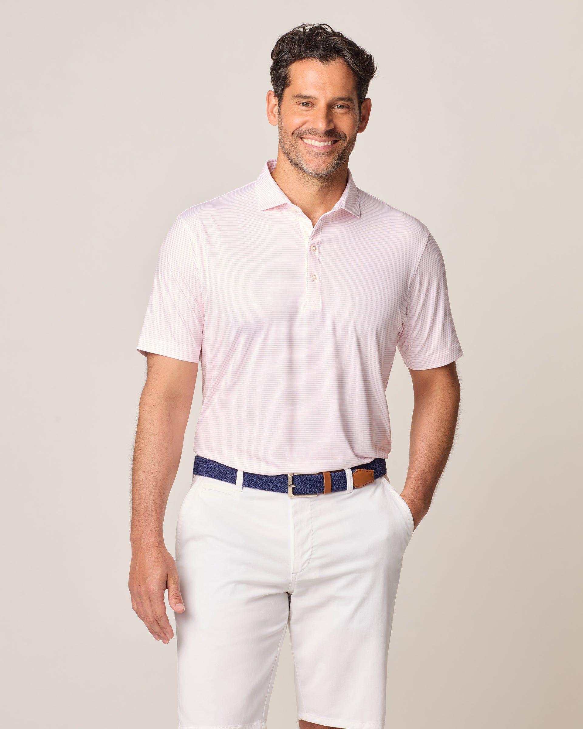 Featherweight Performance Polo - Double Eagle Stripe Male Product Image