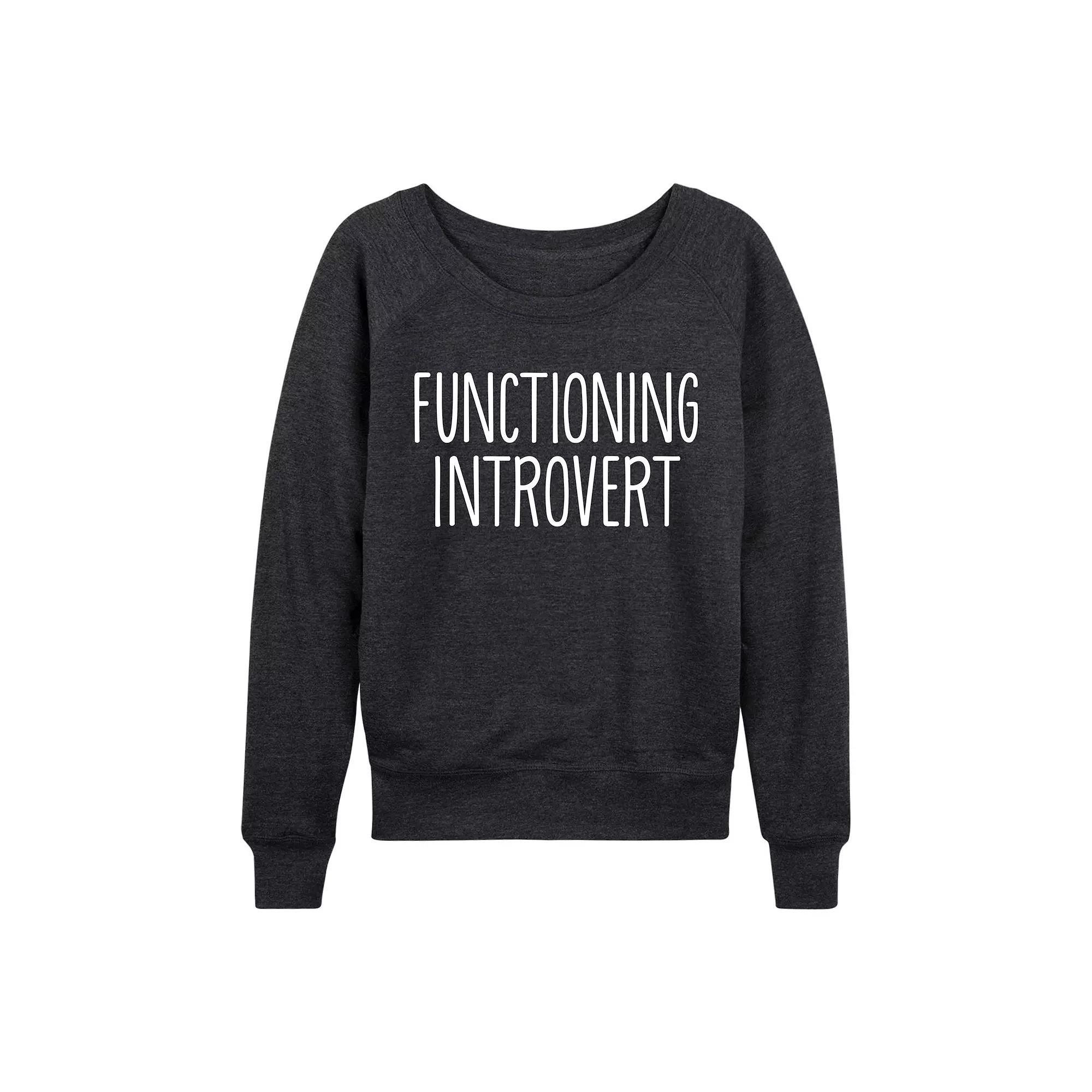 Women's Functioning Introvert French Terry Long Sleeve Tee, Girl's, Size: XL, Grey Juniper Product Image