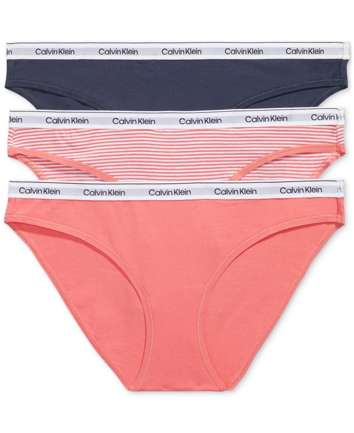 Calvin Klein Womens Modern Logo 3-Pack Bikini - Multi - S Product Image