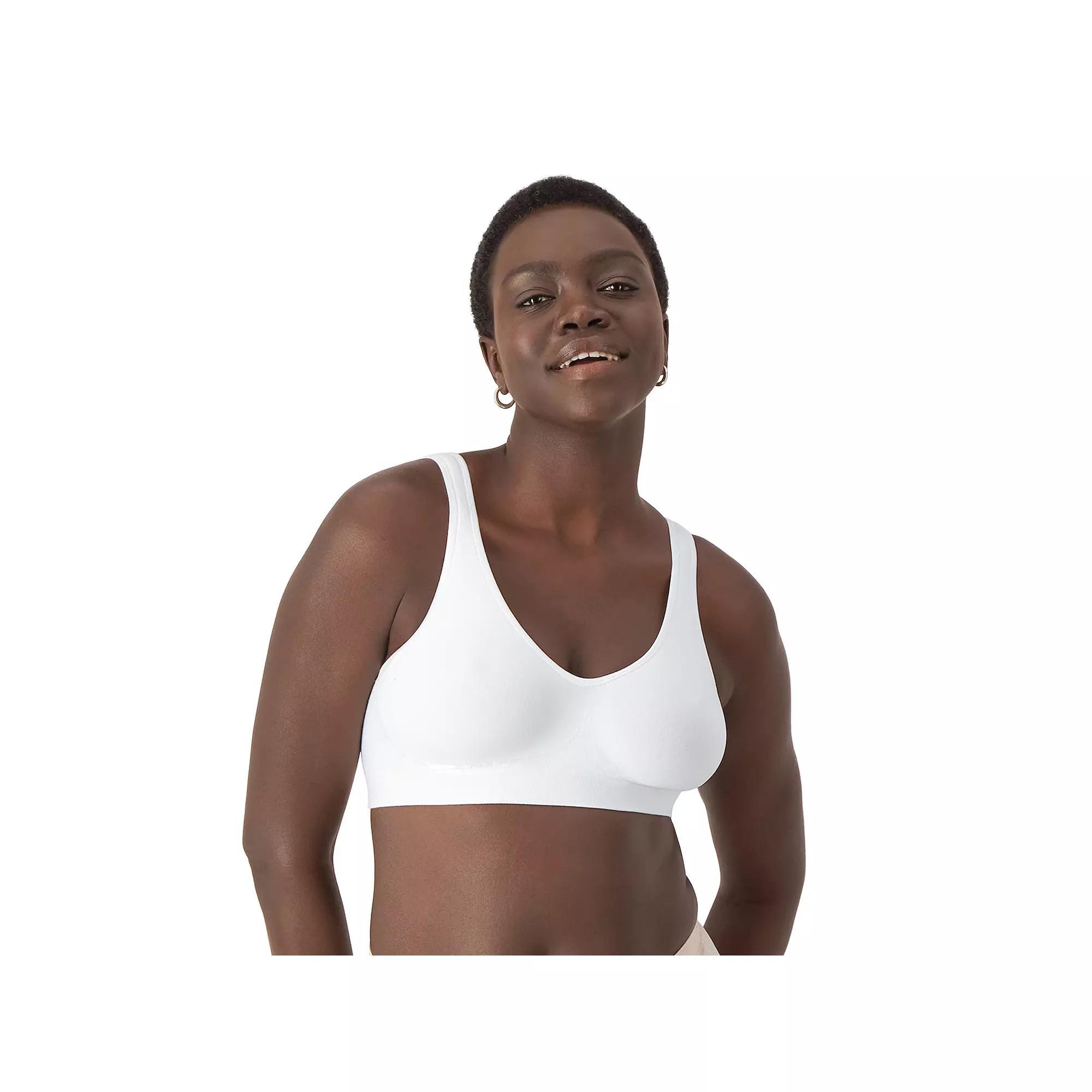 Bali Comfort Revolution ComfortFlex Fit Full-Coverage Wireless Bra DF3484, Women's, Size: Medium, White Product Image