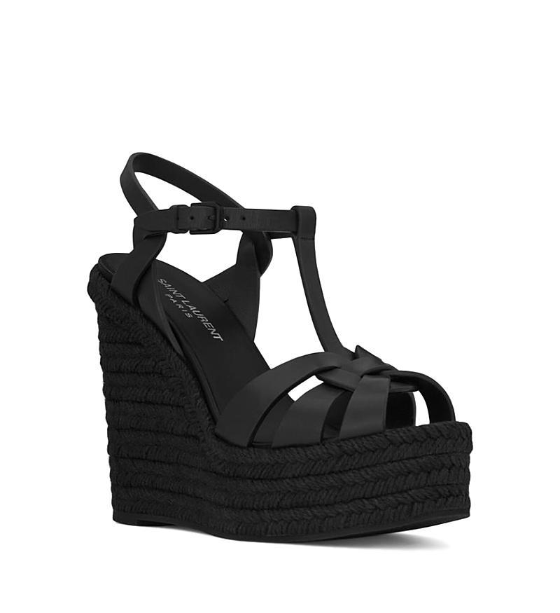 Womens Tribute Leather Espadrille Wedge Sandals Product Image