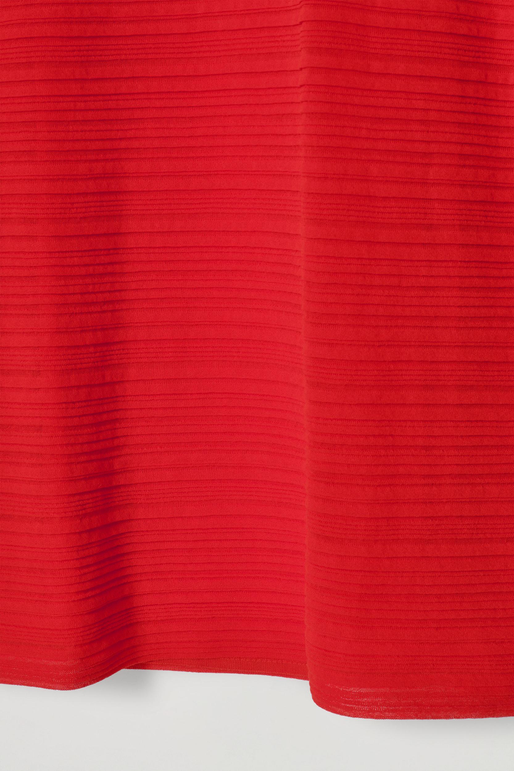 PLEATED KNITTED MINI DRESS Product Image