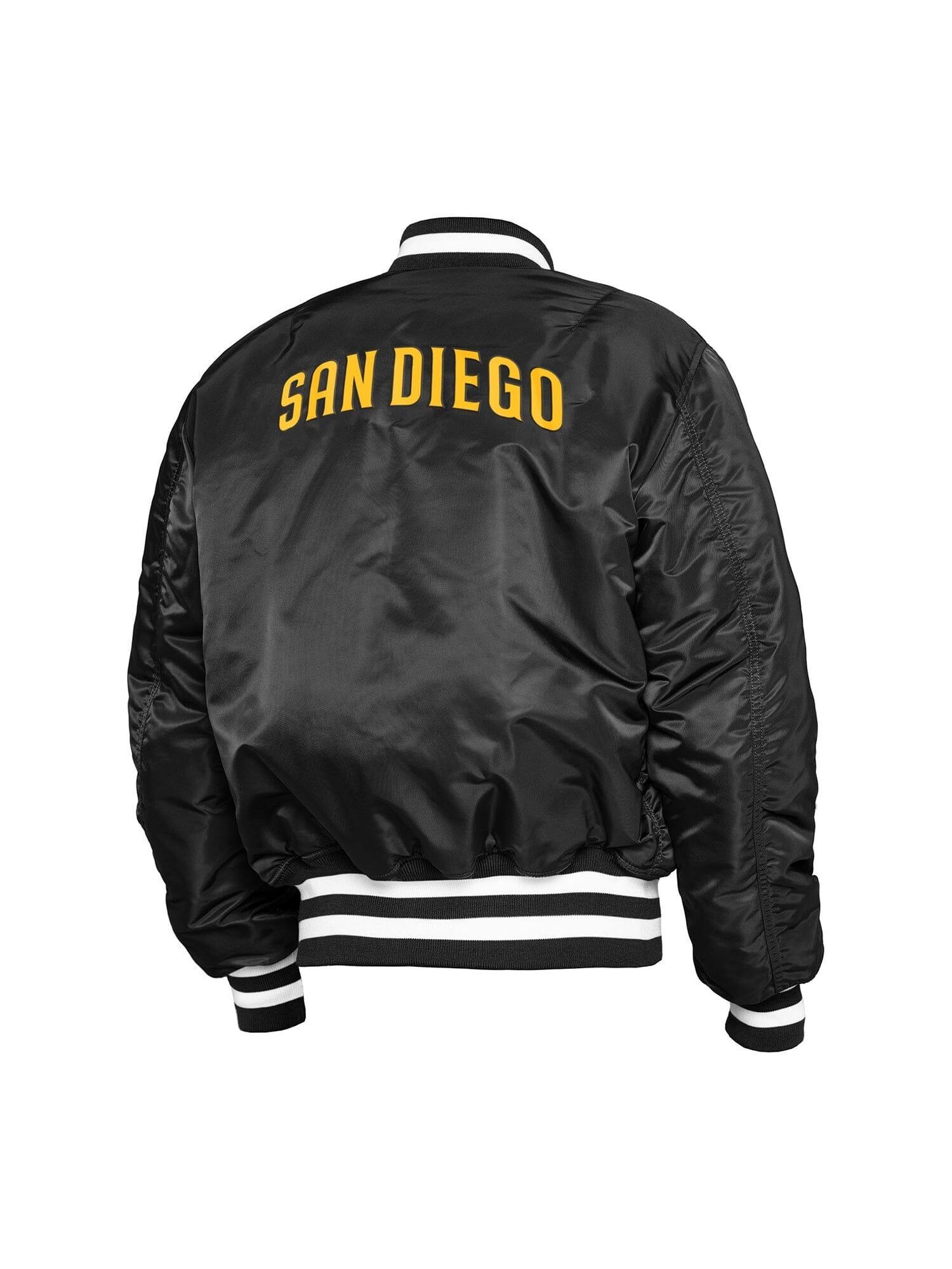 SAN DIEGO PADRES X ALPHA X NEW ERA MA-1 BOMBER JACKET Product Image