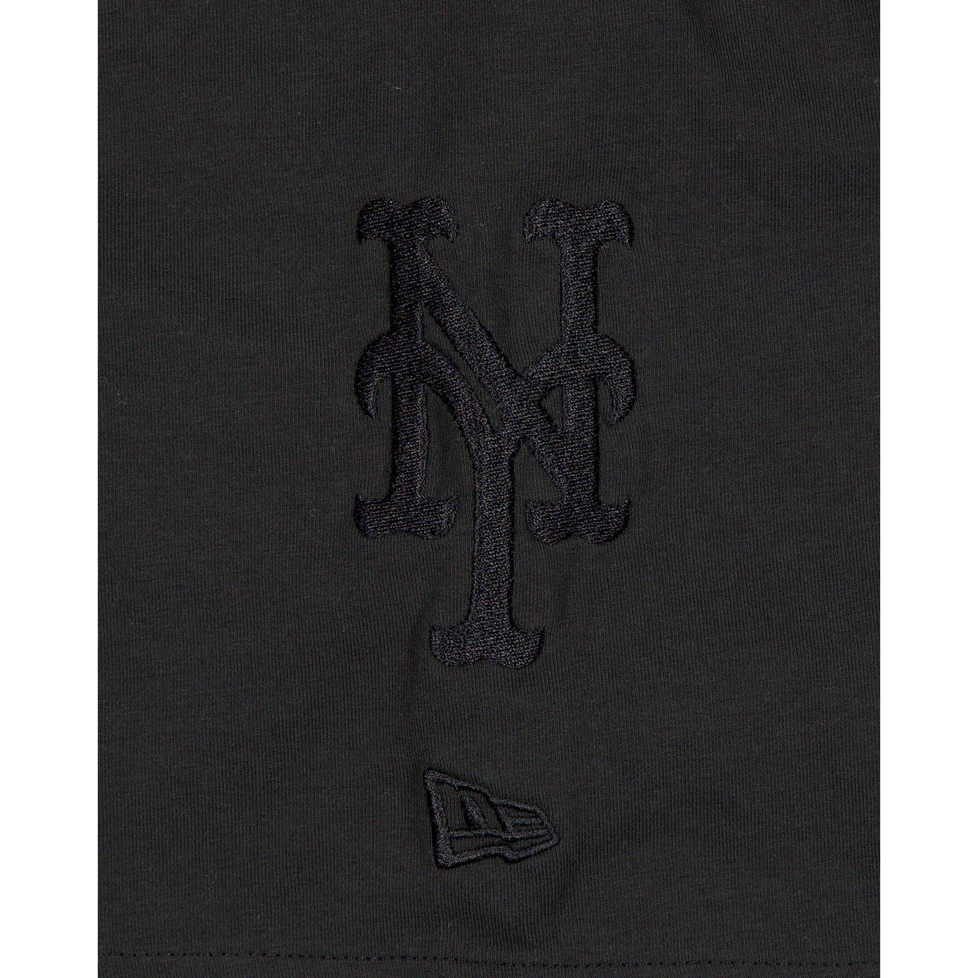 New York Mets Black on Black Logo Select T-Shirt Male Product Image