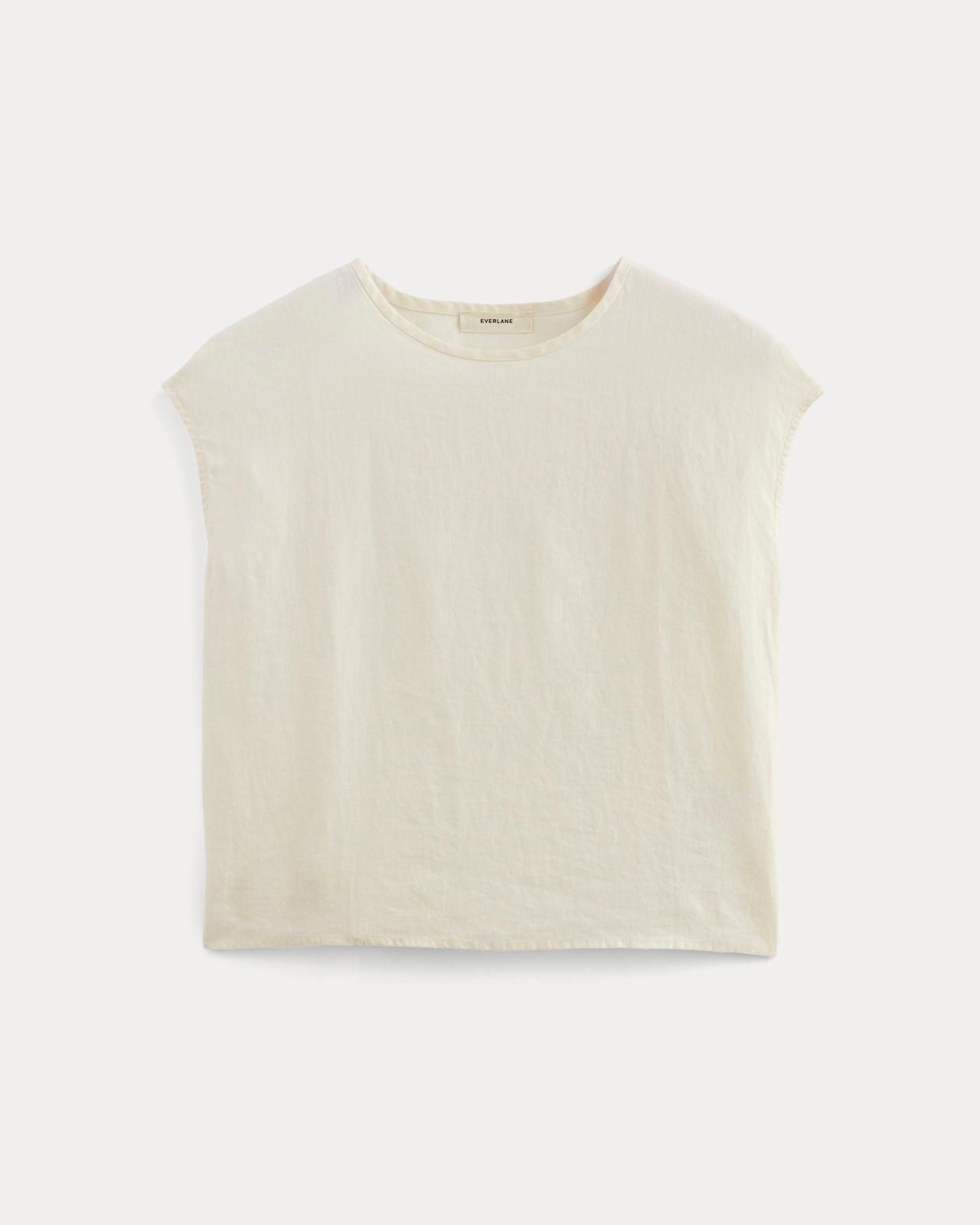 The Muscle Top in Linen Product Image