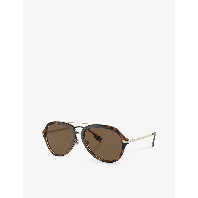 BRUNELLO CUCINELLI Womens Brown Bc4006s Round-frame Acetate Sunglasses Product Image