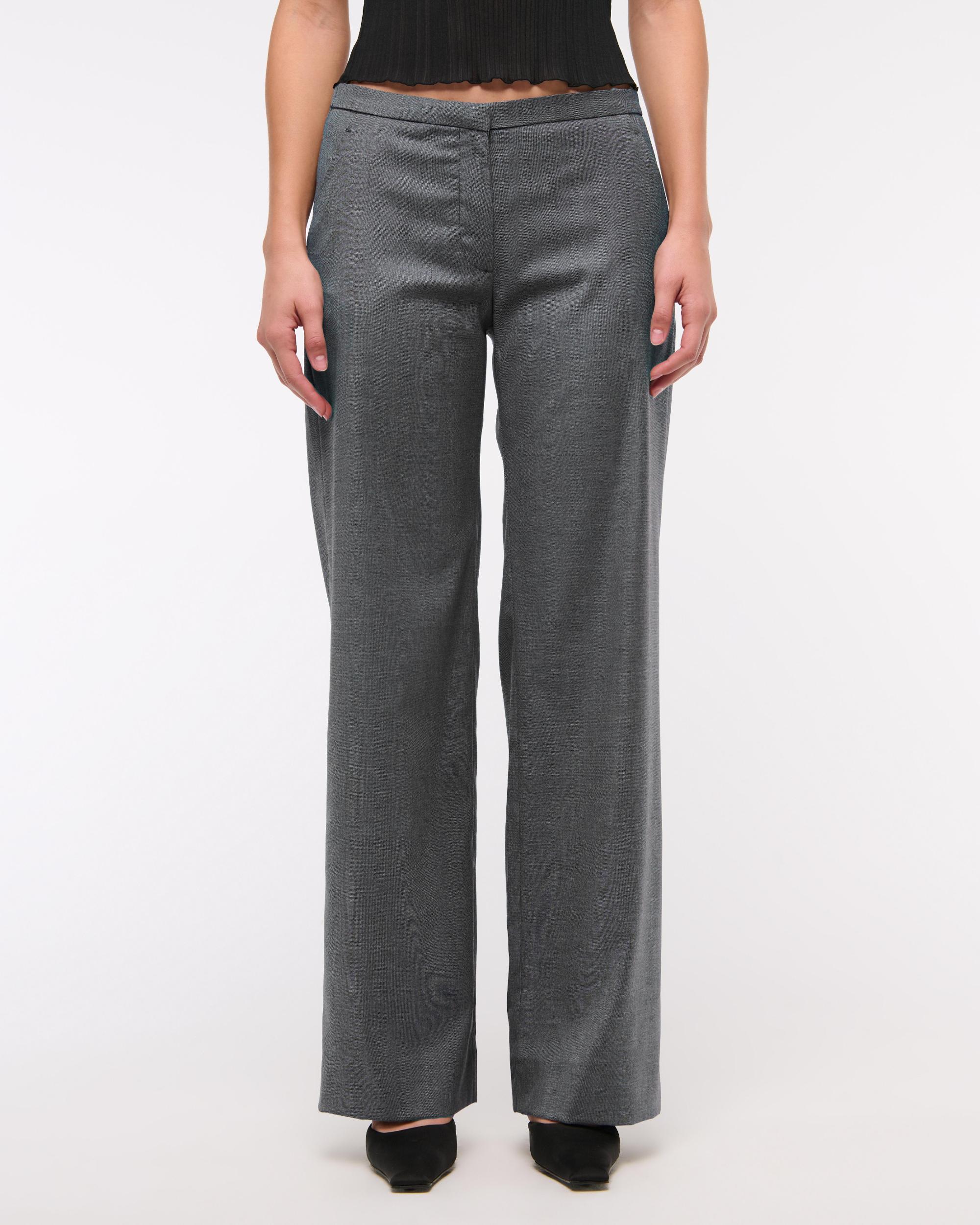 Low Rise Clean Tailored Wide Leg Pant Product Image