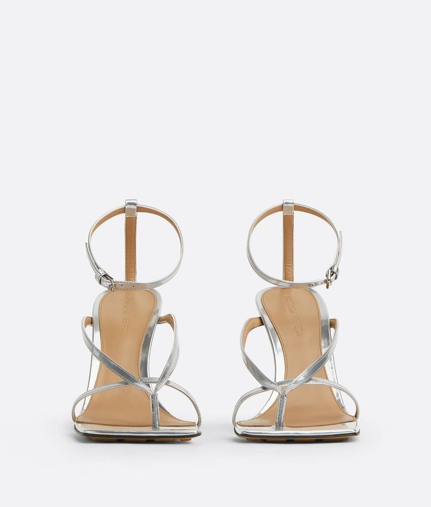 Women's Stretch Strap Sandal in Silver Product Image