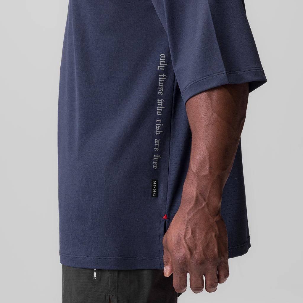 0822. AeroSilver® Oversized Tee - Brick "Box Logo" Product Image