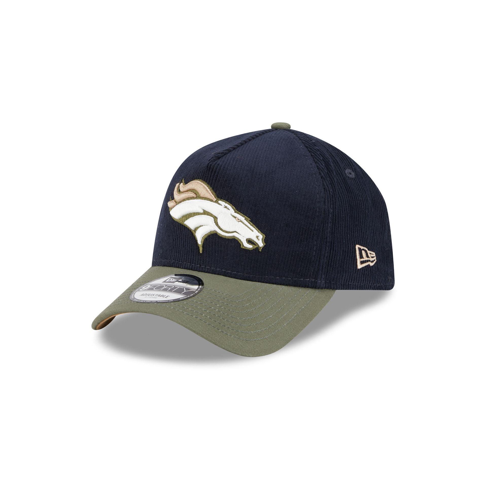 Denver Broncos Navy 9FORTY A-Frame Snapback Hat Male Product Image