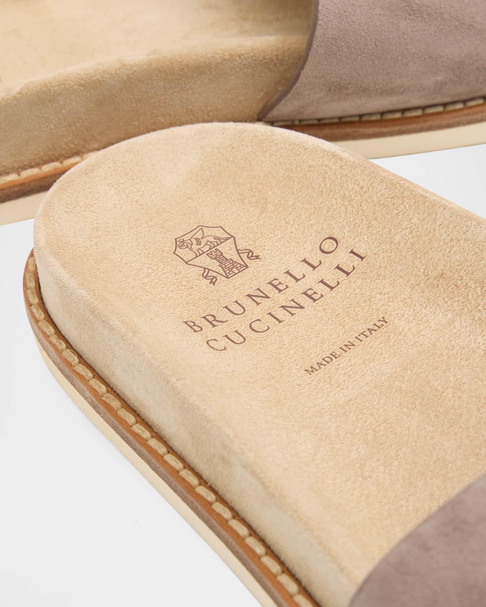 Men's Suede Slide Sandals Product Image