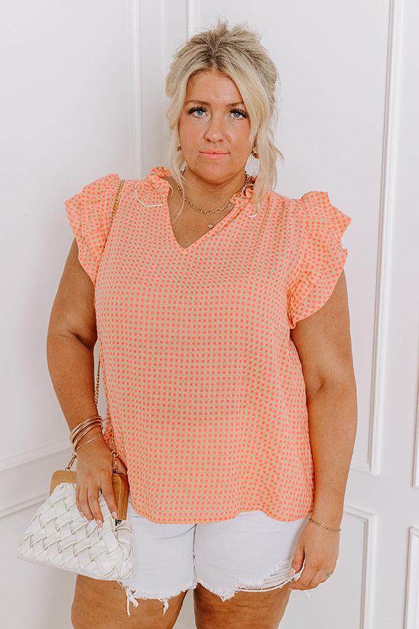 Picnic In The Park Gingham Top Curves Product Image