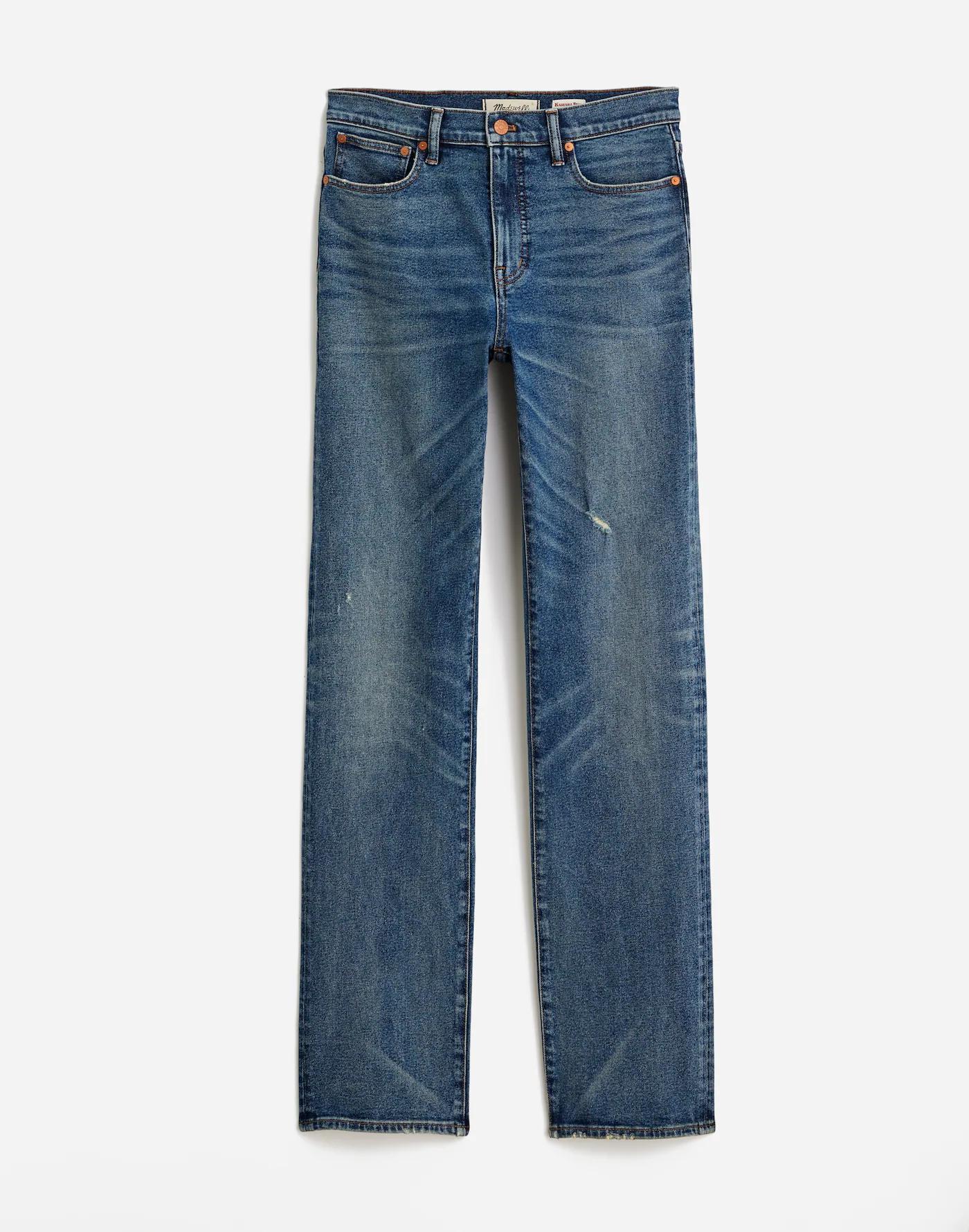 Madewell x Kaihara Denim The Rail Straight Jean in Hornbook Wash Product Image