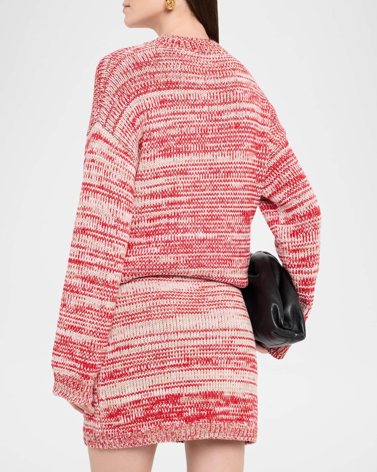 Oversized Crewneck Wool-Bend Sweater Product Image