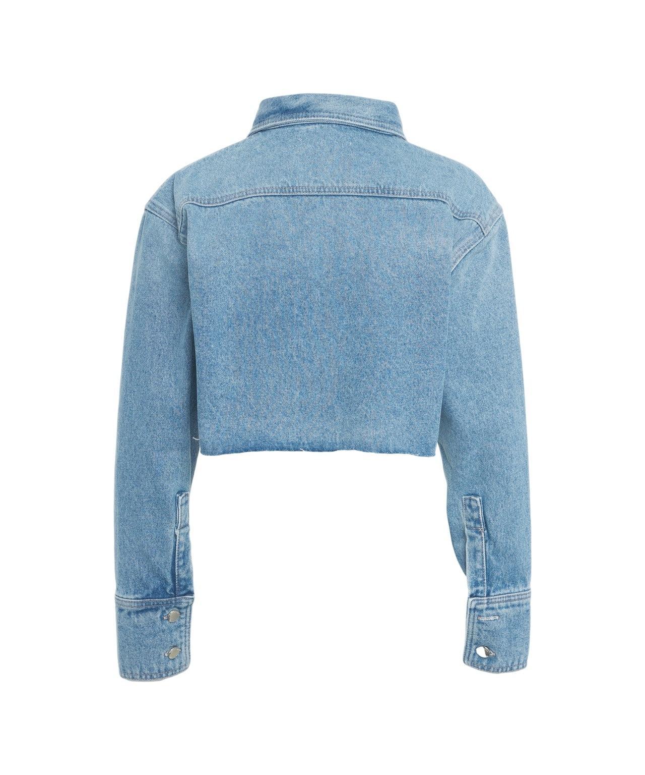 Cropped denim shirt 'Amber' Product Image