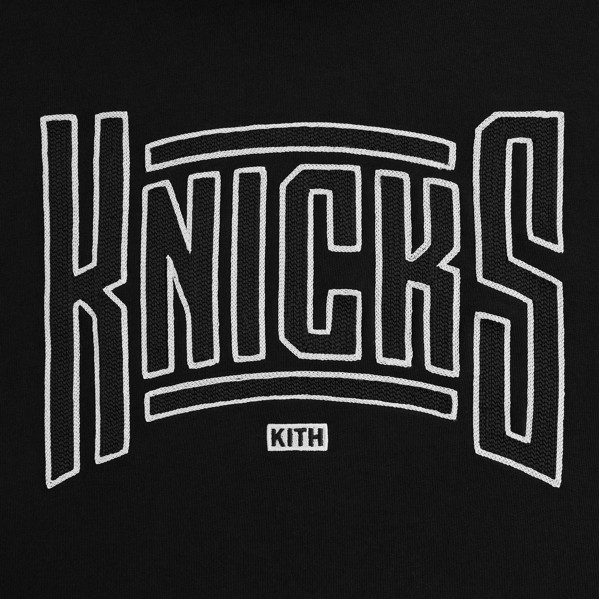 Kith for the New York Knicks Arched Vintage Nelson Hoodie - Black Male Product Image