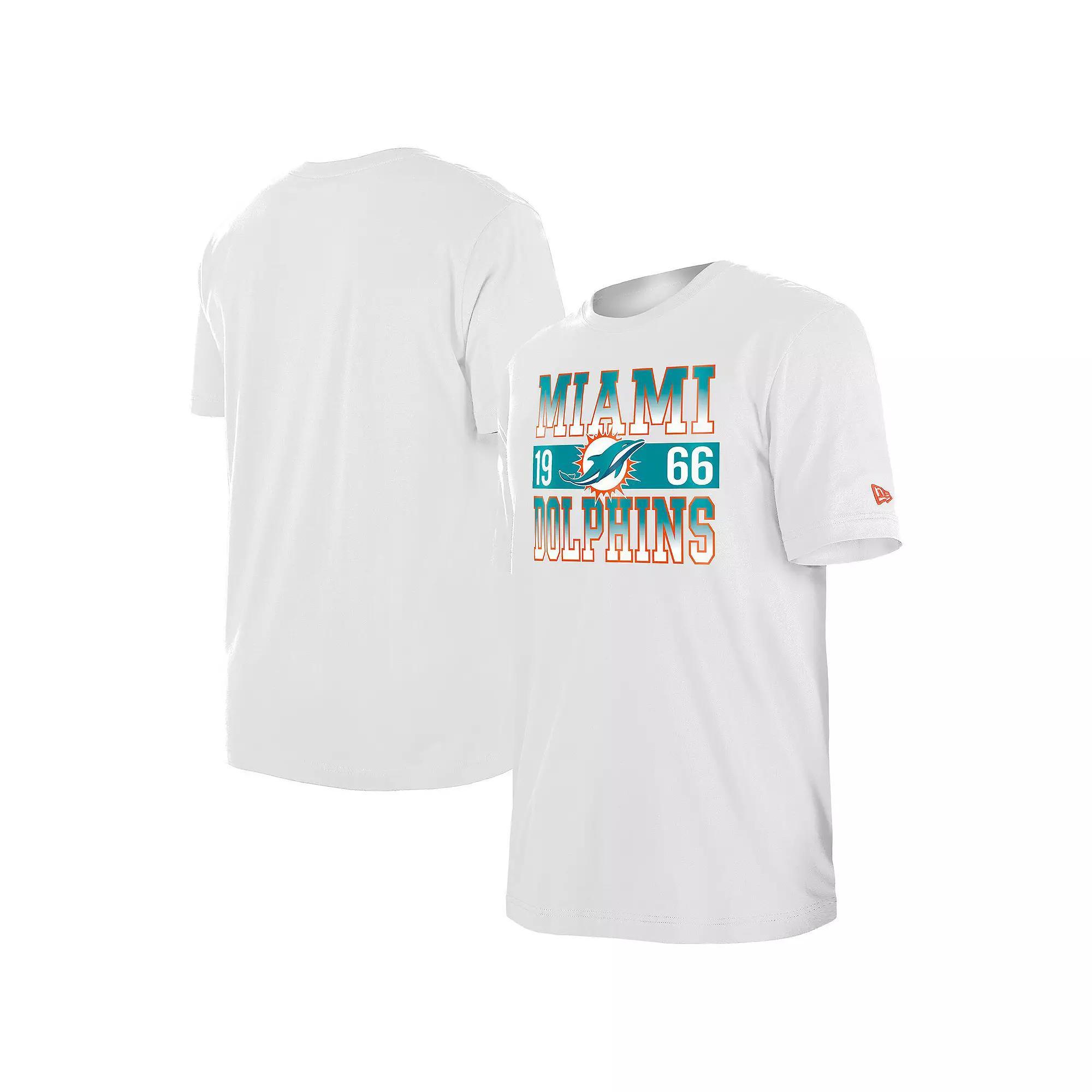 Men's New Era White Miami Dolphins City Team T-Shirt,  Product Image