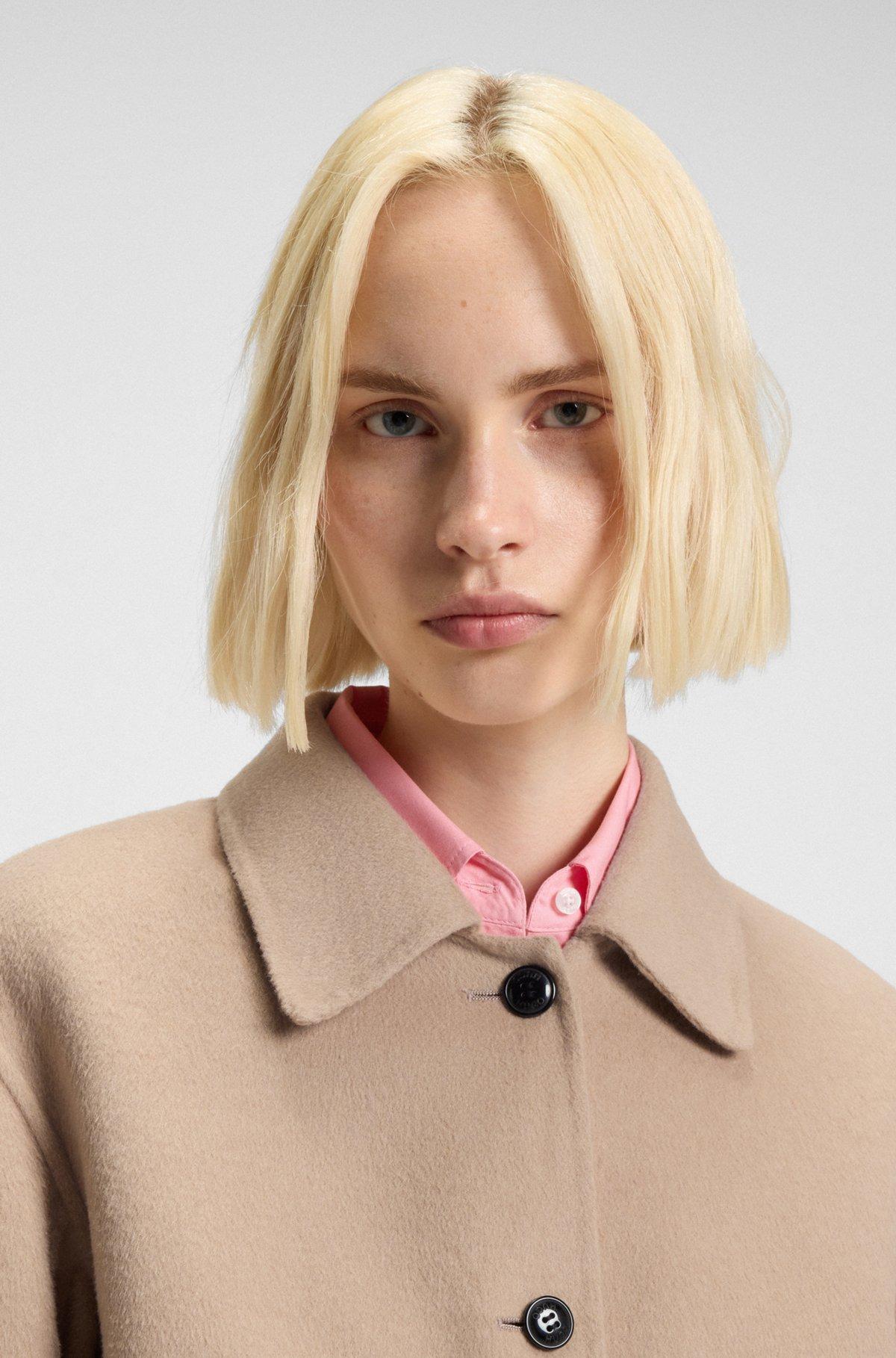 Relaxed-fit jacket with button front Product Image