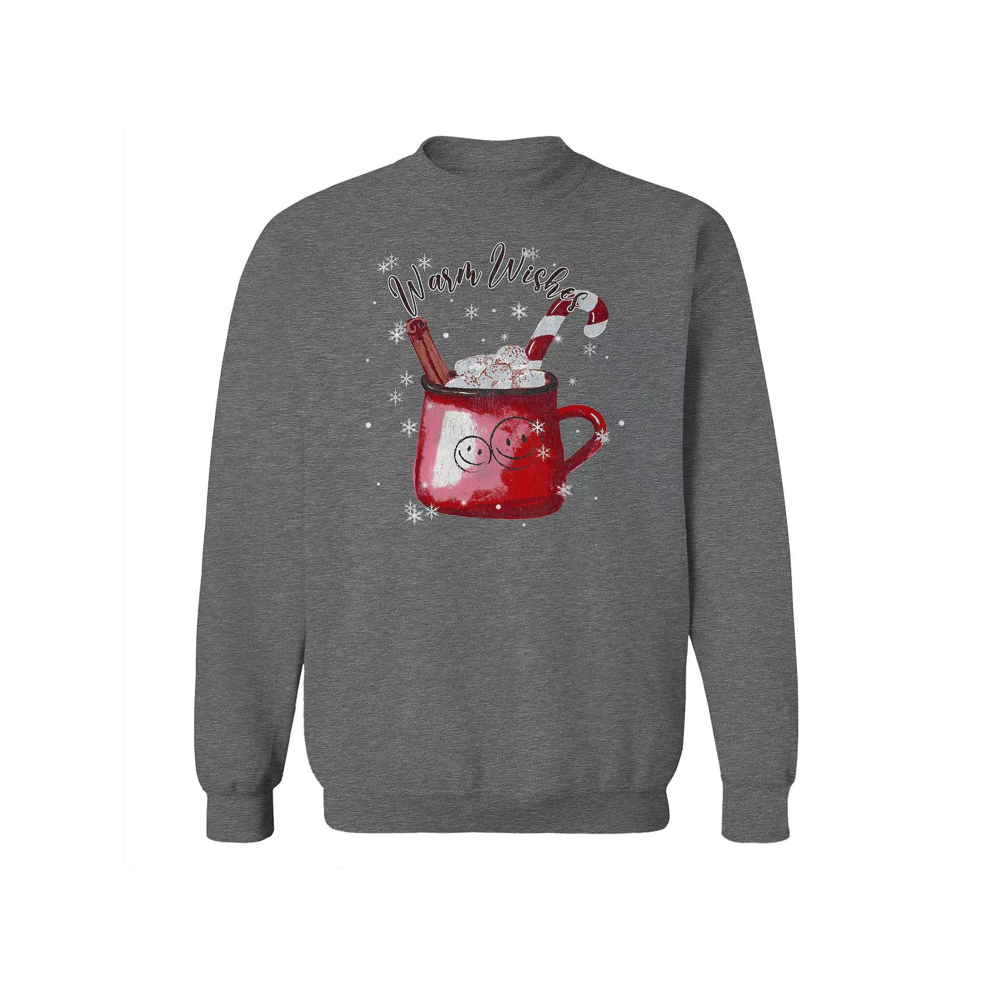 Men's Warm Wishes Fleece Sweatshirt, Women's, Size: XXL, Grey Heather Product Image