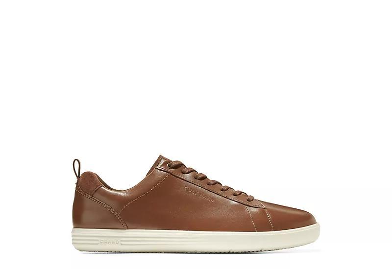 Cole Haan Grand+ Crosscourt Mens Leather Sneakers Product Image