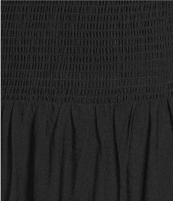 Blu Pepper Smocked Bow Strap Midi Dress Product Image