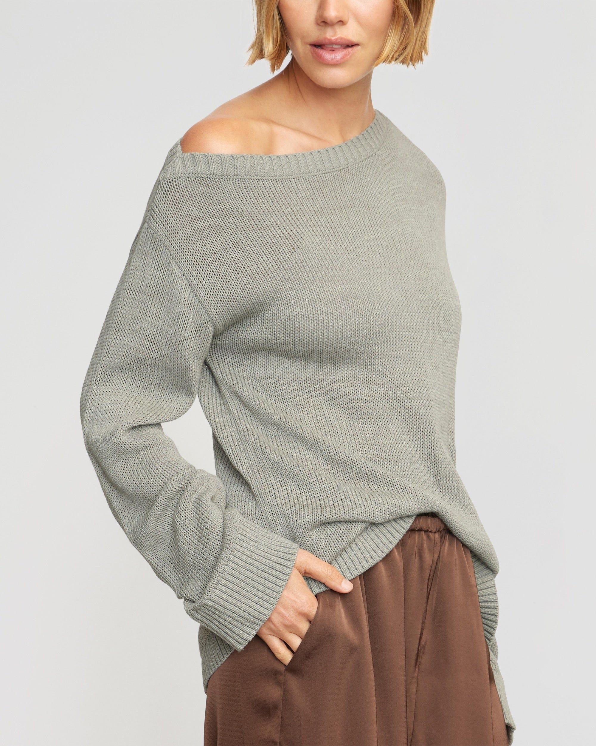 Issa Lightweight Off-Shoulder Sweater Product Image