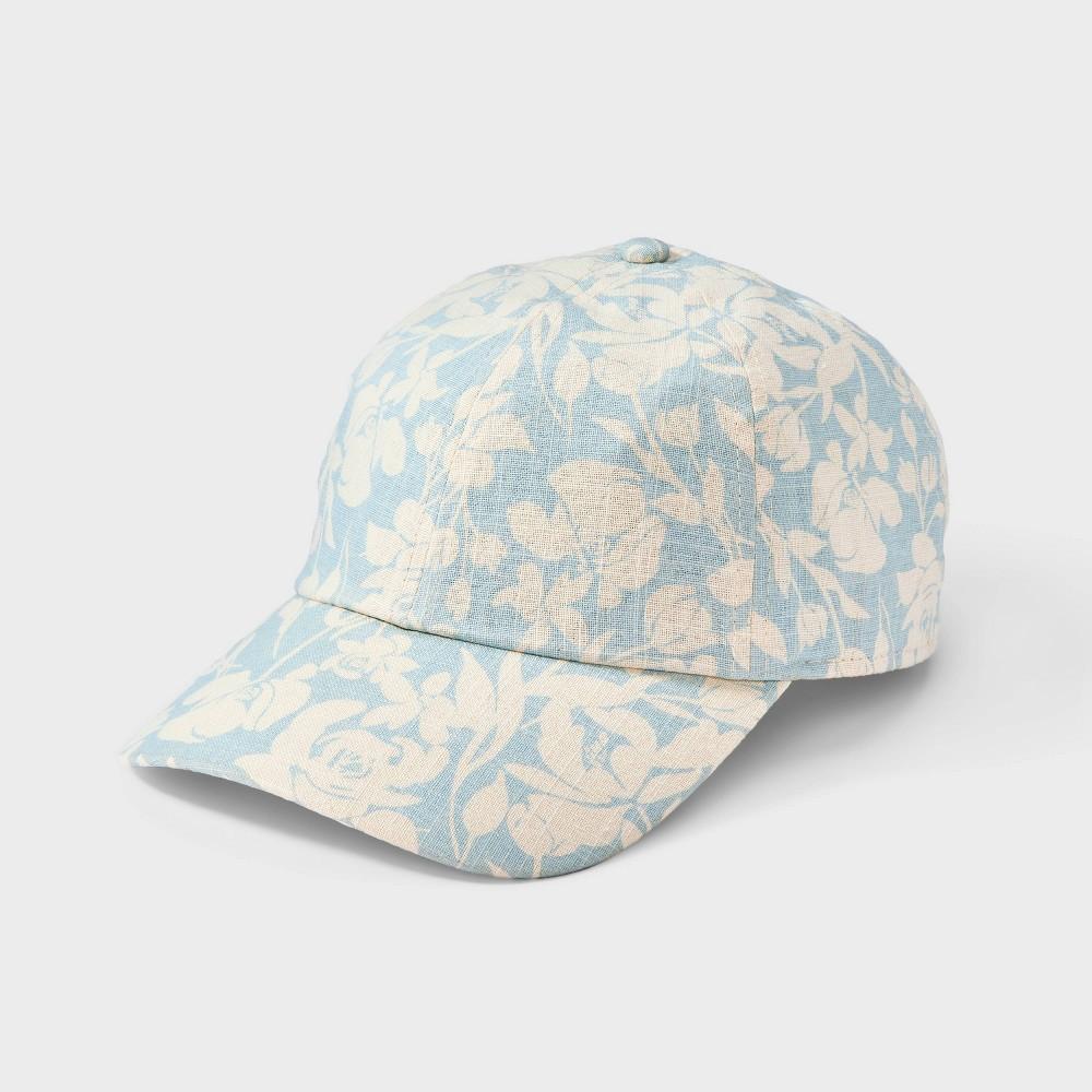 Womens Cotton Floral Print Baseball Hat - A New Day Product Image