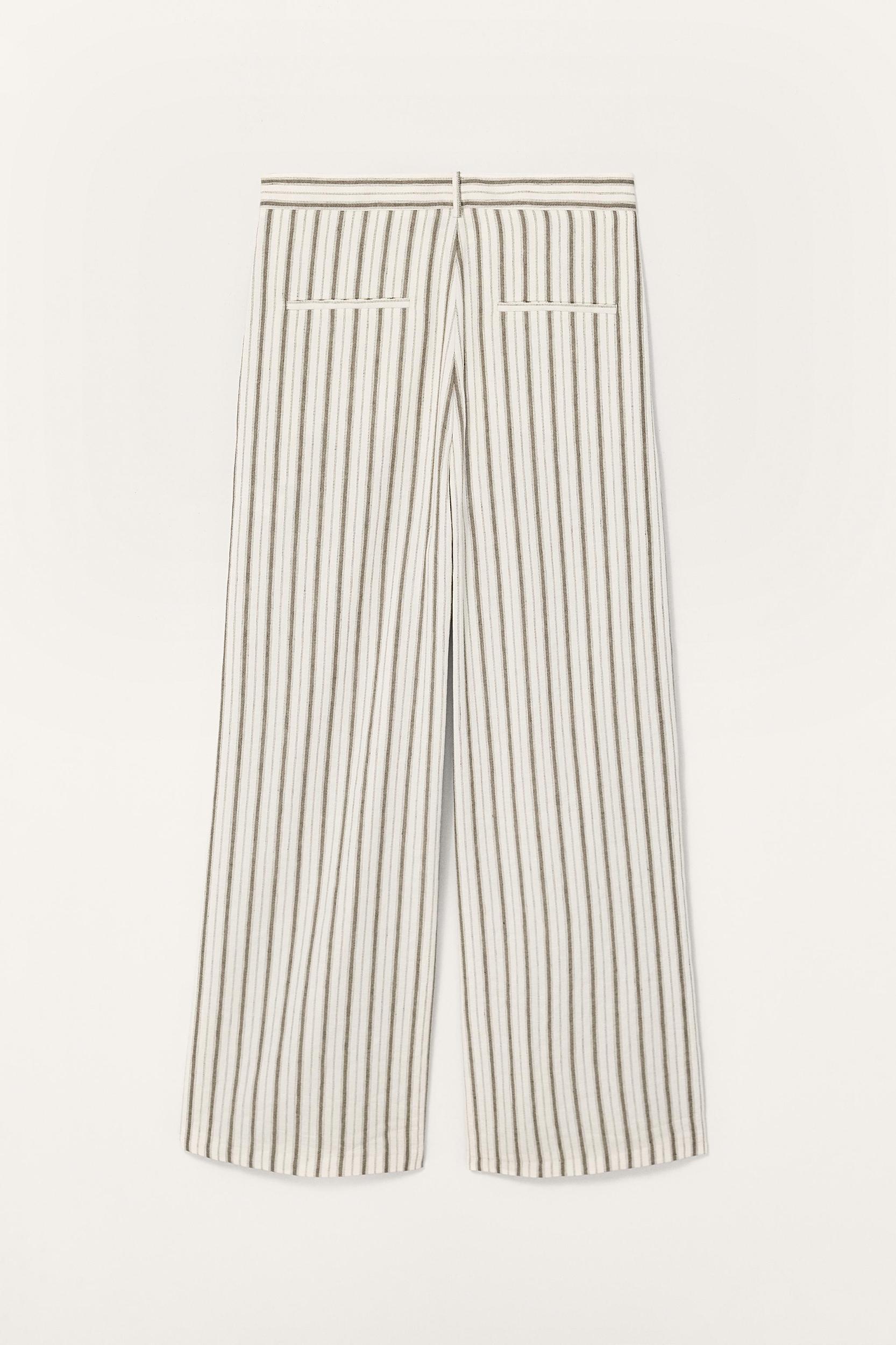 LIMITED EDITION STRIPED LINEN PANTS Product Image