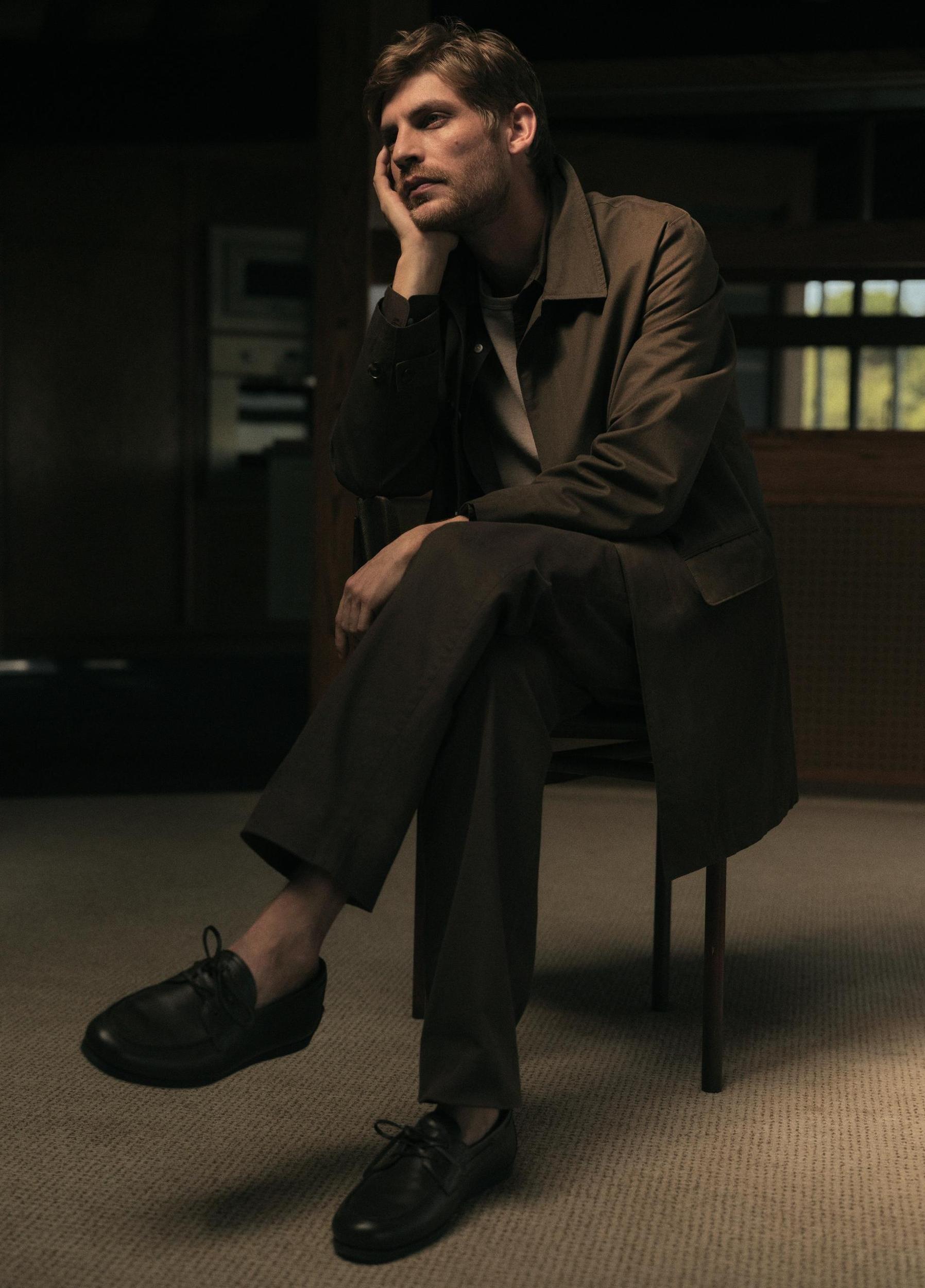 Dylan Slim 5-Pocket Peached Stretch-Cotton Pant Product Image