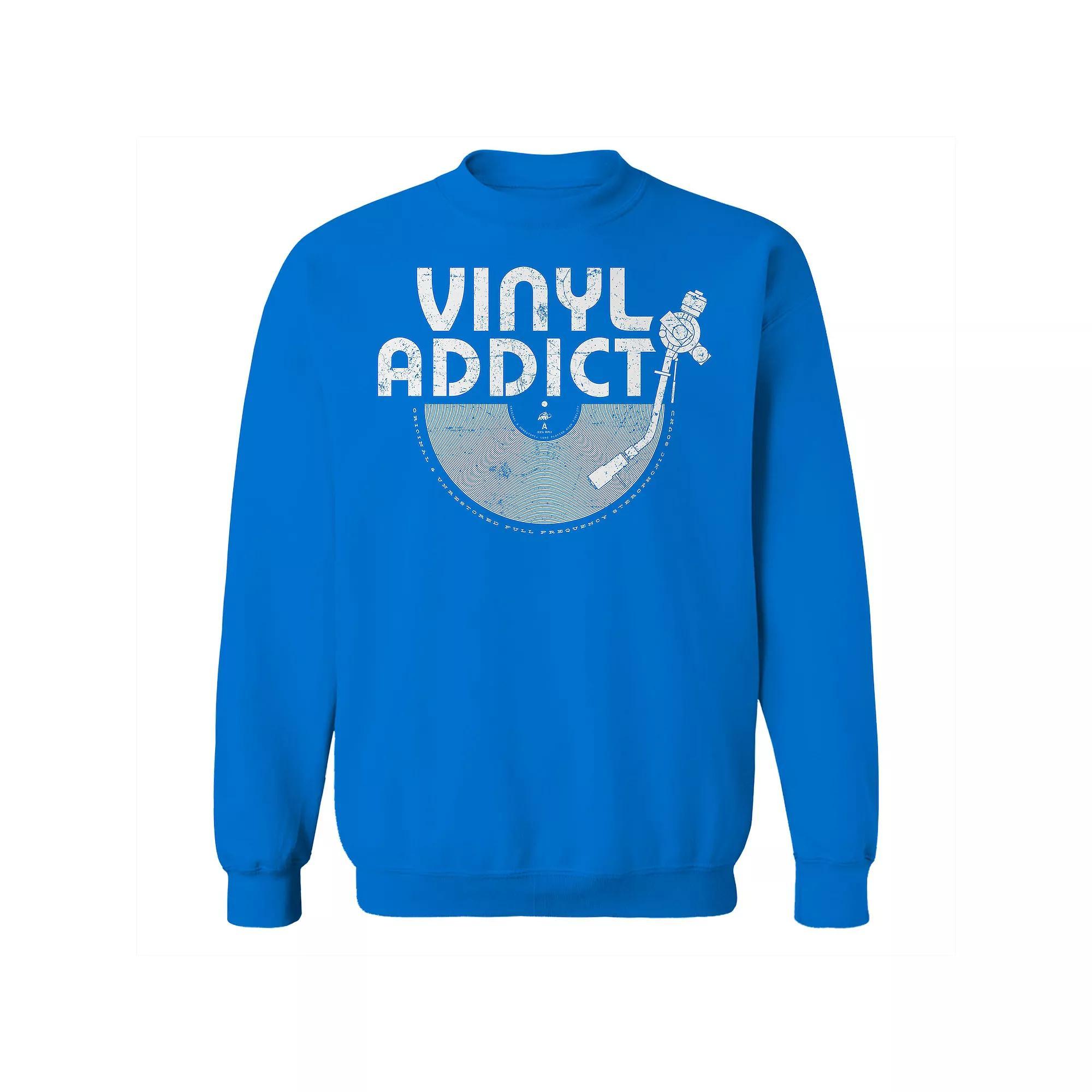 Men's Original & Unrestored Vinyl Addict Fleece Graphic Sweatshirt,  Product Image