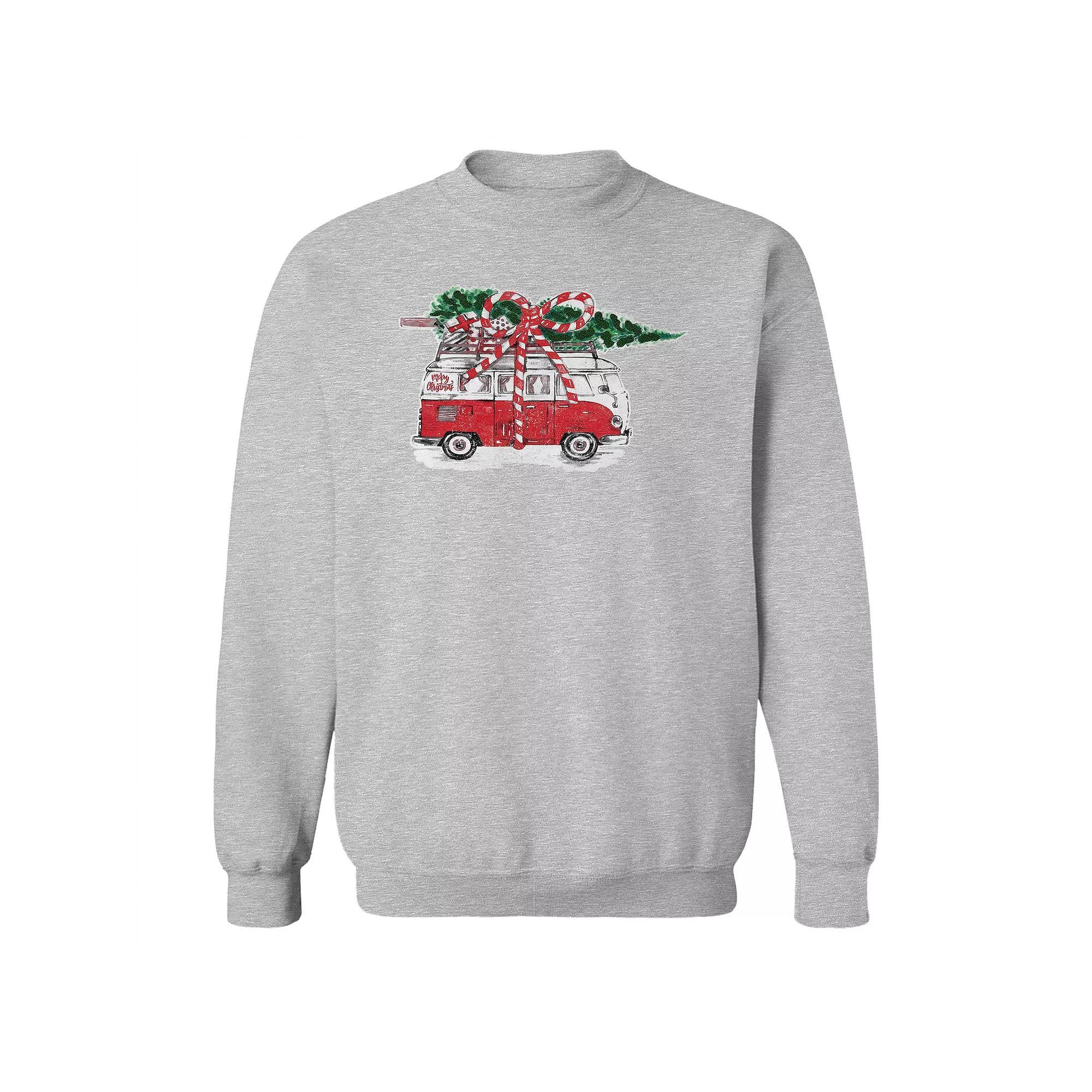 Men's Merry Christmas Fleece Sweatshirt, Adult Unisex,  Product Image