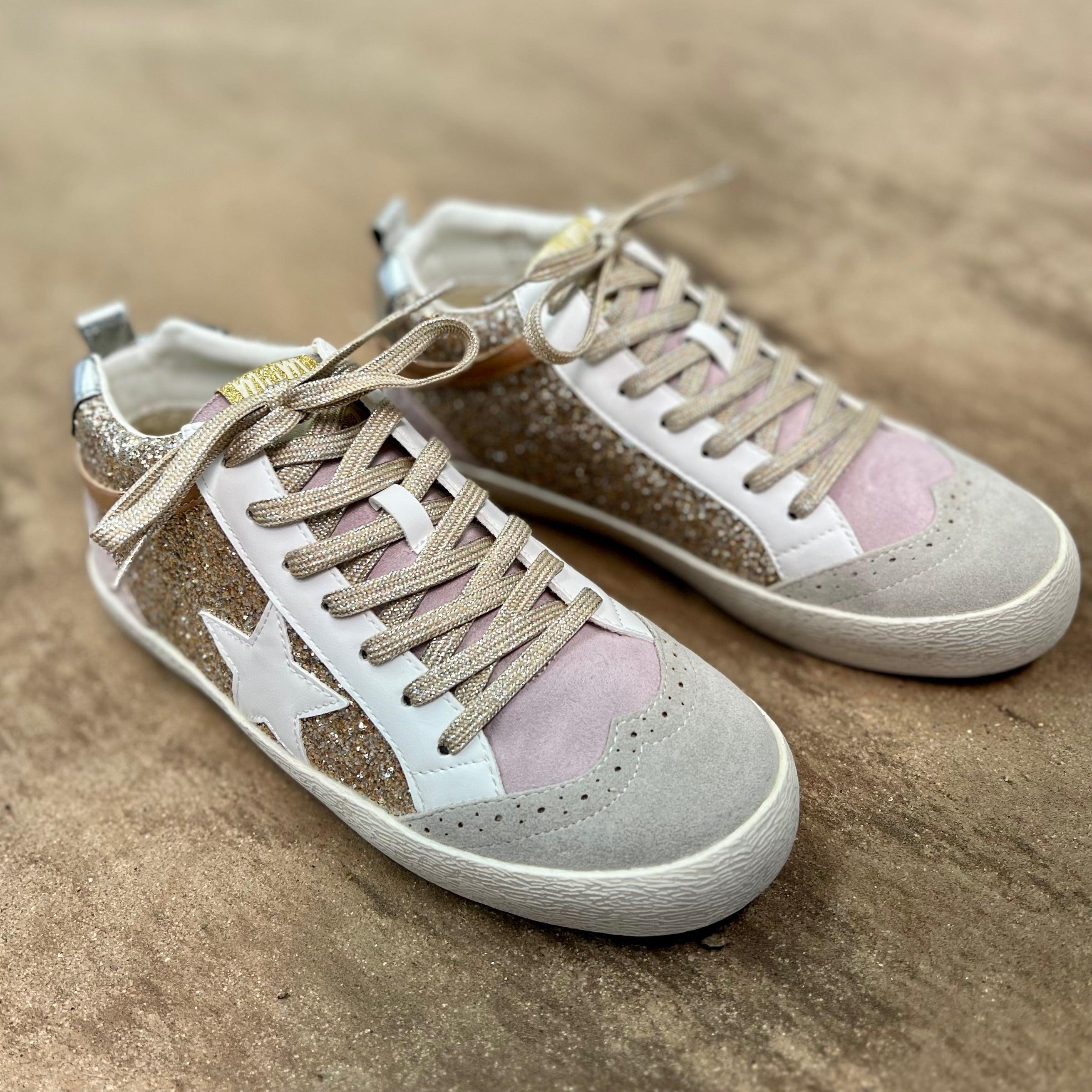 Oxford Lilacs & Gold Sneakers* Product Image