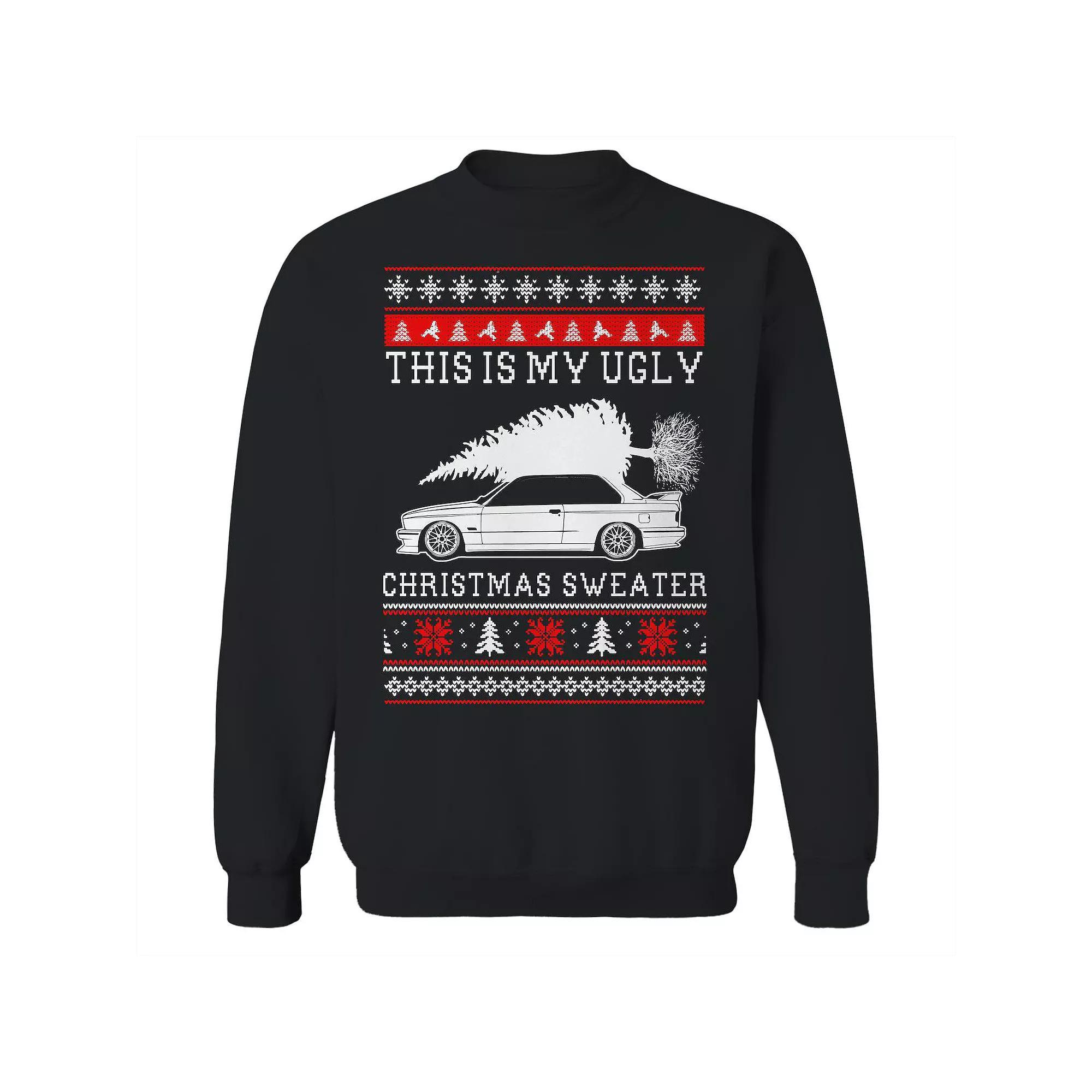 Men's This Is My Christmas Sweater Graphic Sweatshirt, Size: Medium, Black Product Image