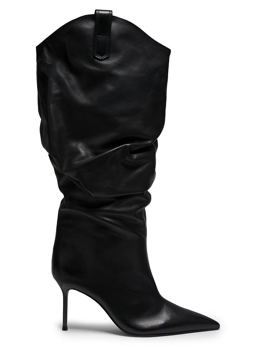 Womens Beverly Leather Stiletto Boots Product Image