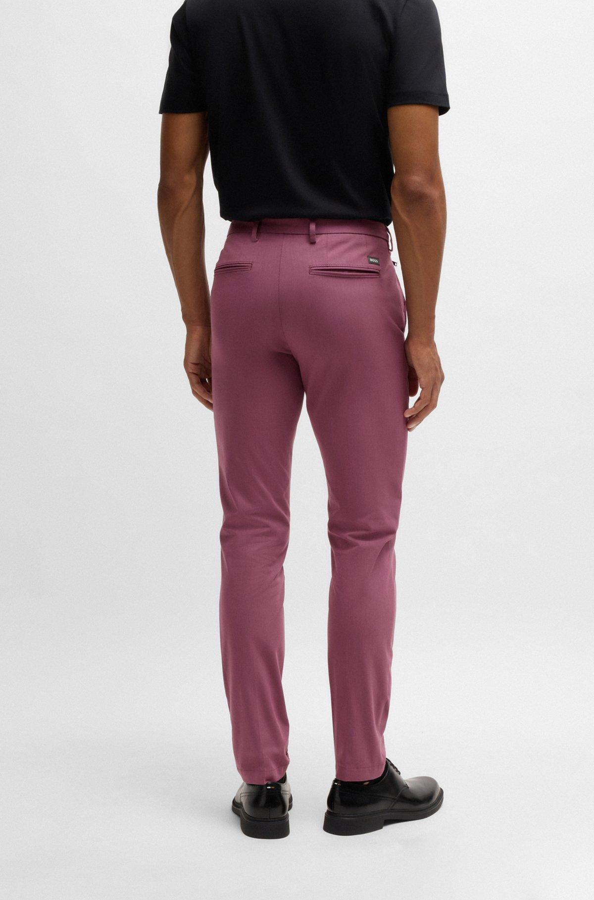 Slim-fit trousers in stretch cotton Product Image
