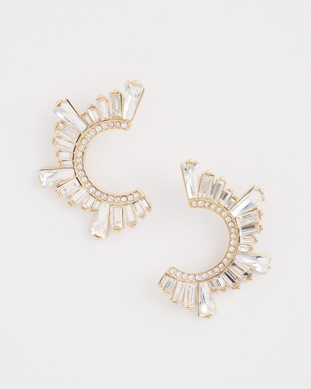 No Droop™ Front to Back Embellished Earrings Product Image