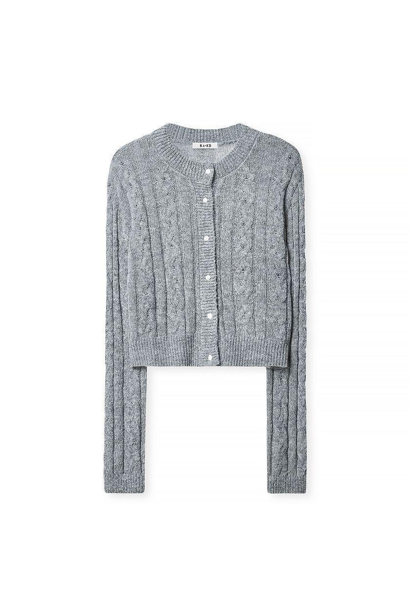 Knitted Cable Cardigan Product Image